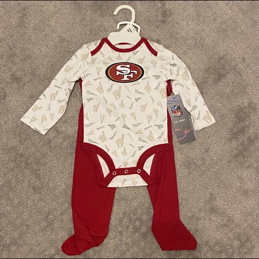 49ers onesie + pants